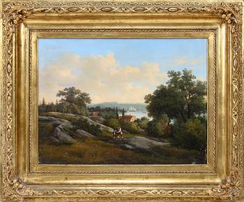 GUSTAV WILHELM PALM, olja på duk. Sign.