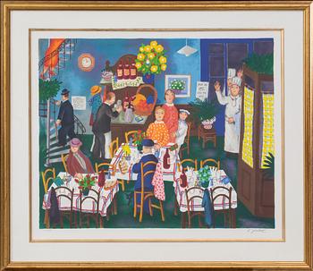 LENNART JIRLOW, colour lithograph, 1802/1999 and signed.