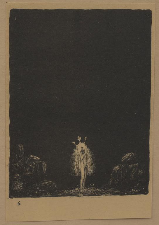 JOHN BAUER, litografi, ej sign.