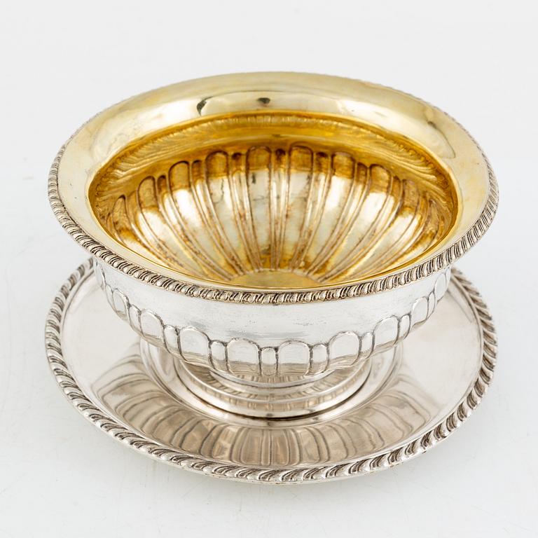 A Swedish Silver Empire Sauce Bowl, mark of Carl Petter Lampa, Stockholm 1836.