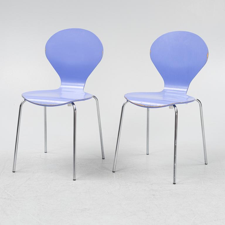 Erik Ole Jørgensen, six 'Rondo' chairs, Danerka, Denmark, 21st century.