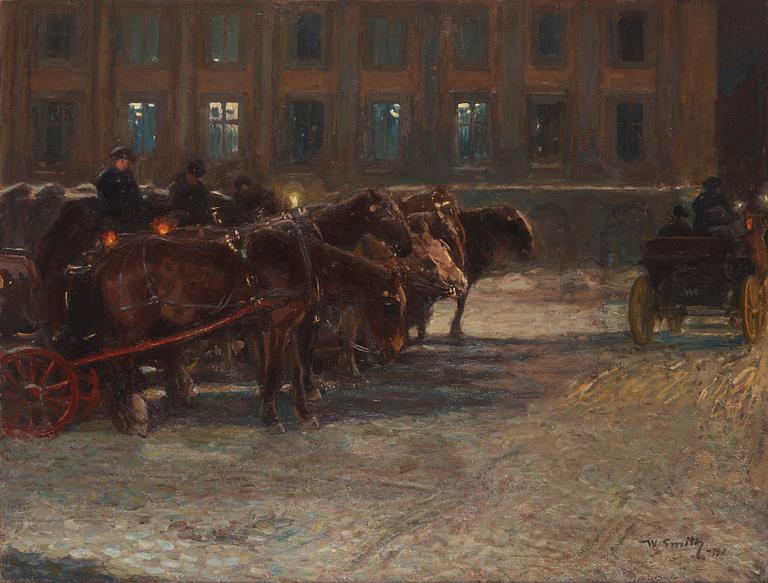 Wilhelm Smith, Collection of carriages at the Prince's Palace, Stockholm.
