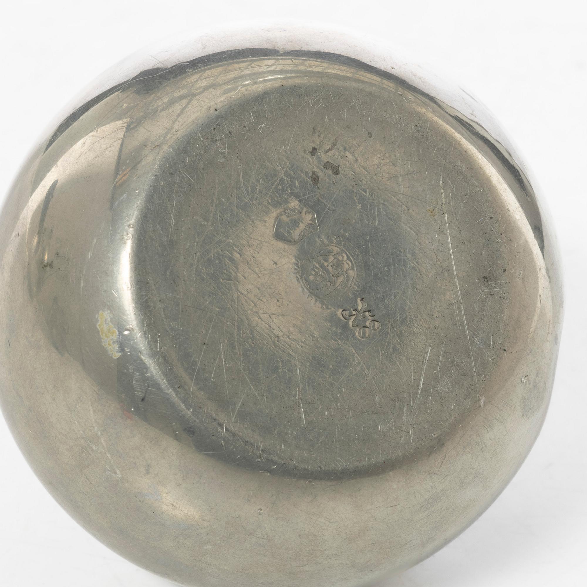 Nils Fougstedt, A four piece pewter coffee service, Svenskt Tenn, 1931 - 1946.