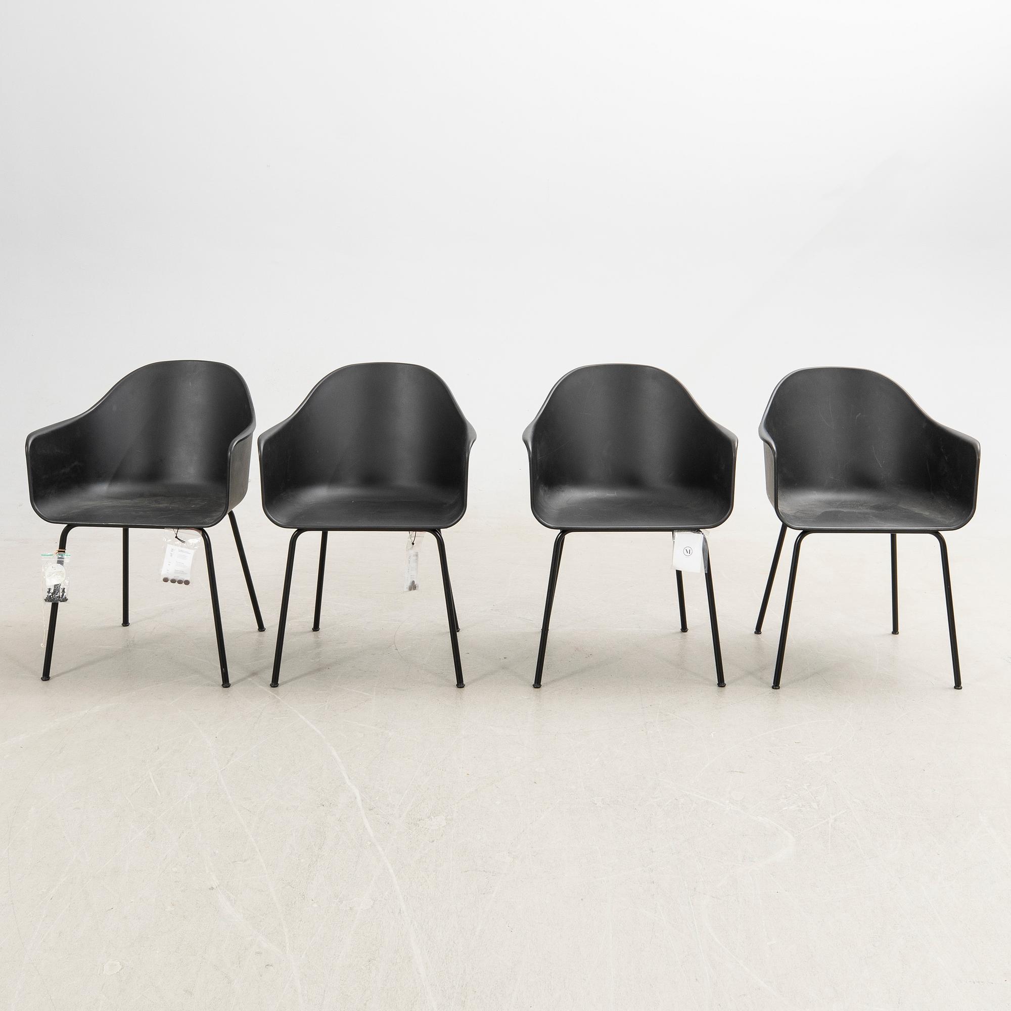 Norm Architects, armchairs, 4 pcs + 2, "Harbour dining chair", for Audo Copenhagen, 2020s.