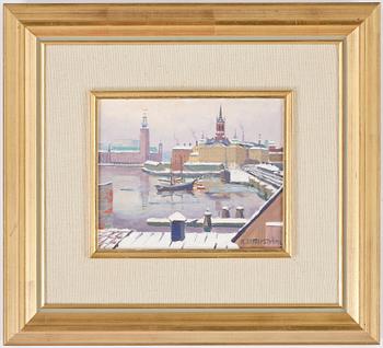 GUNNAR ZETTERSTRÖM, olja på pannå, signerad.