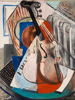 16. Arvid Fougstedt, "Stilleben med fiol" (Still life with violin).