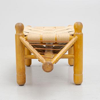 Erik Höglund, stool, "Grisen" (The Pig), Kopparfly, 1960s, provenance Sven Lundh.