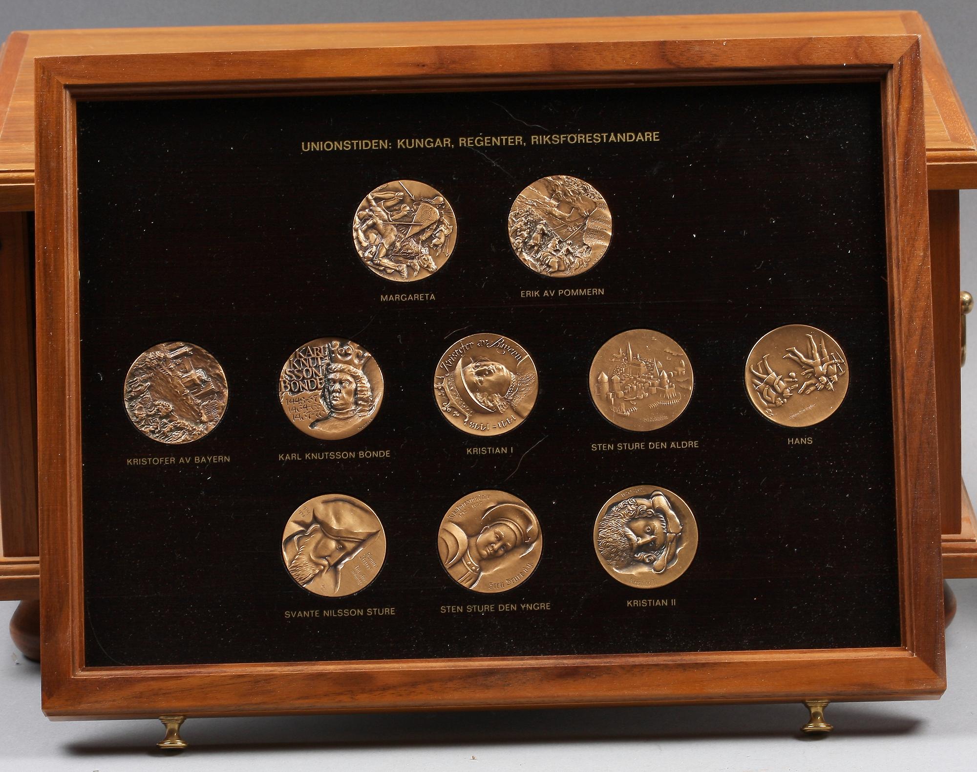 MEDALJSERIE, 60 st, brons. Sporrong.