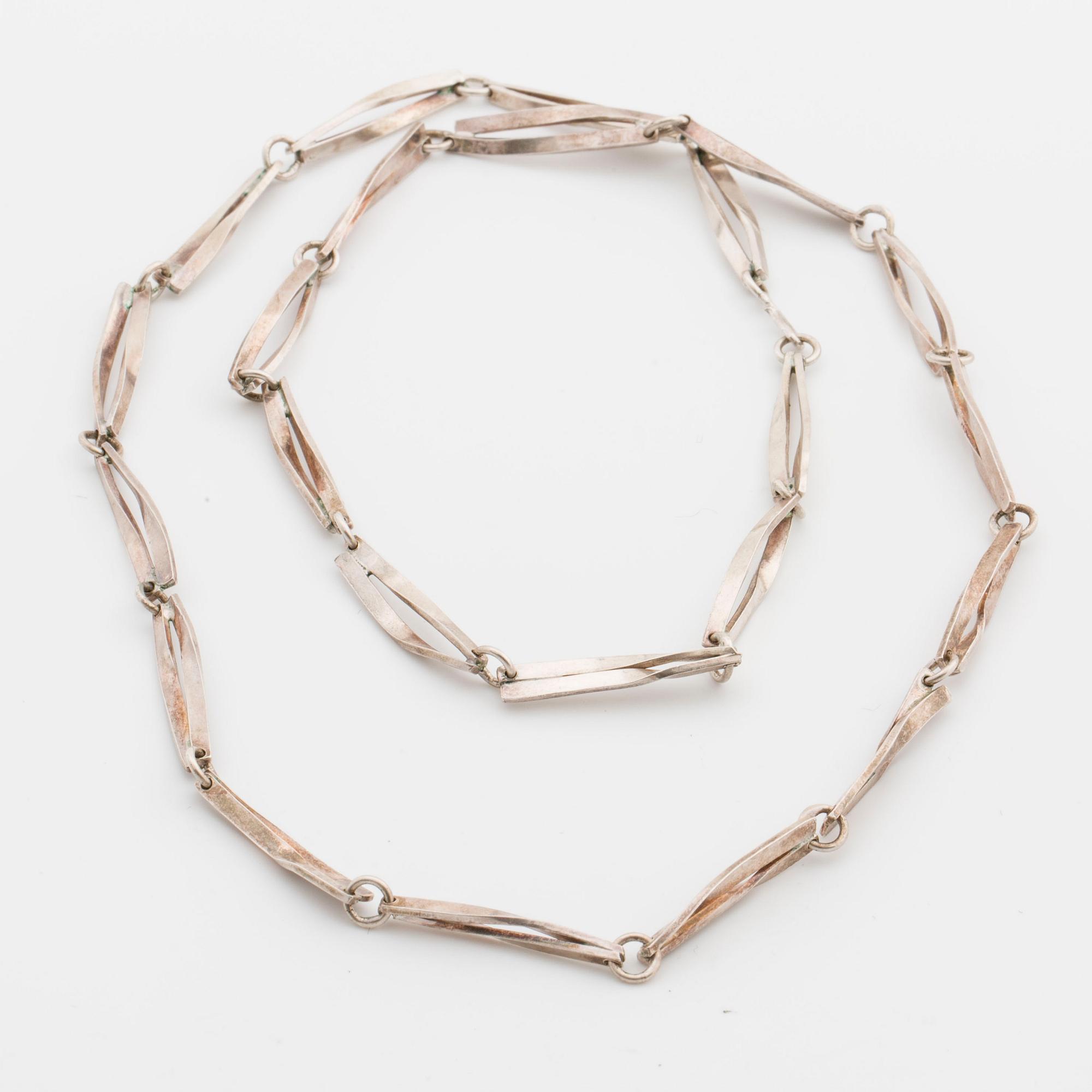 REY URBAN, halslänk, silver, 1982.