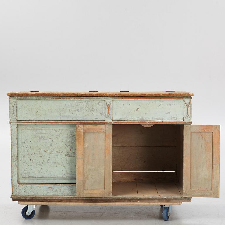 Arbetsbänk, omkring 1900.