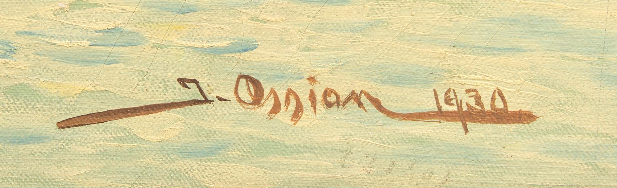 Johan Ossian-Andersson, oil on canvas, signed and dated 1930.