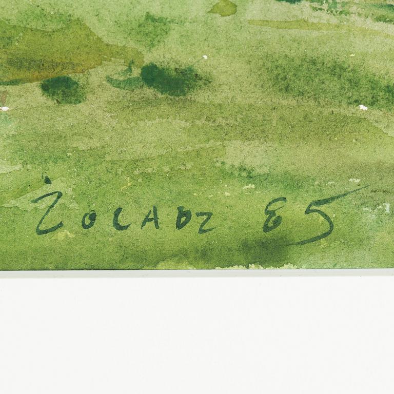 STANISLAW ZOLADZ, akvarell, signerad Zoladz och daterad 85.
