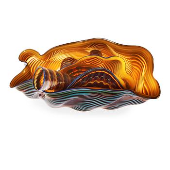 443. A Dale Patrick Chihuly 4 pcs glass object, Seattle, USA.