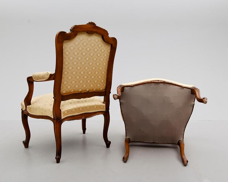 SALONGSMÖBEL, 3 delar, Louis XIV-stil, 1800-talets andra hälft.