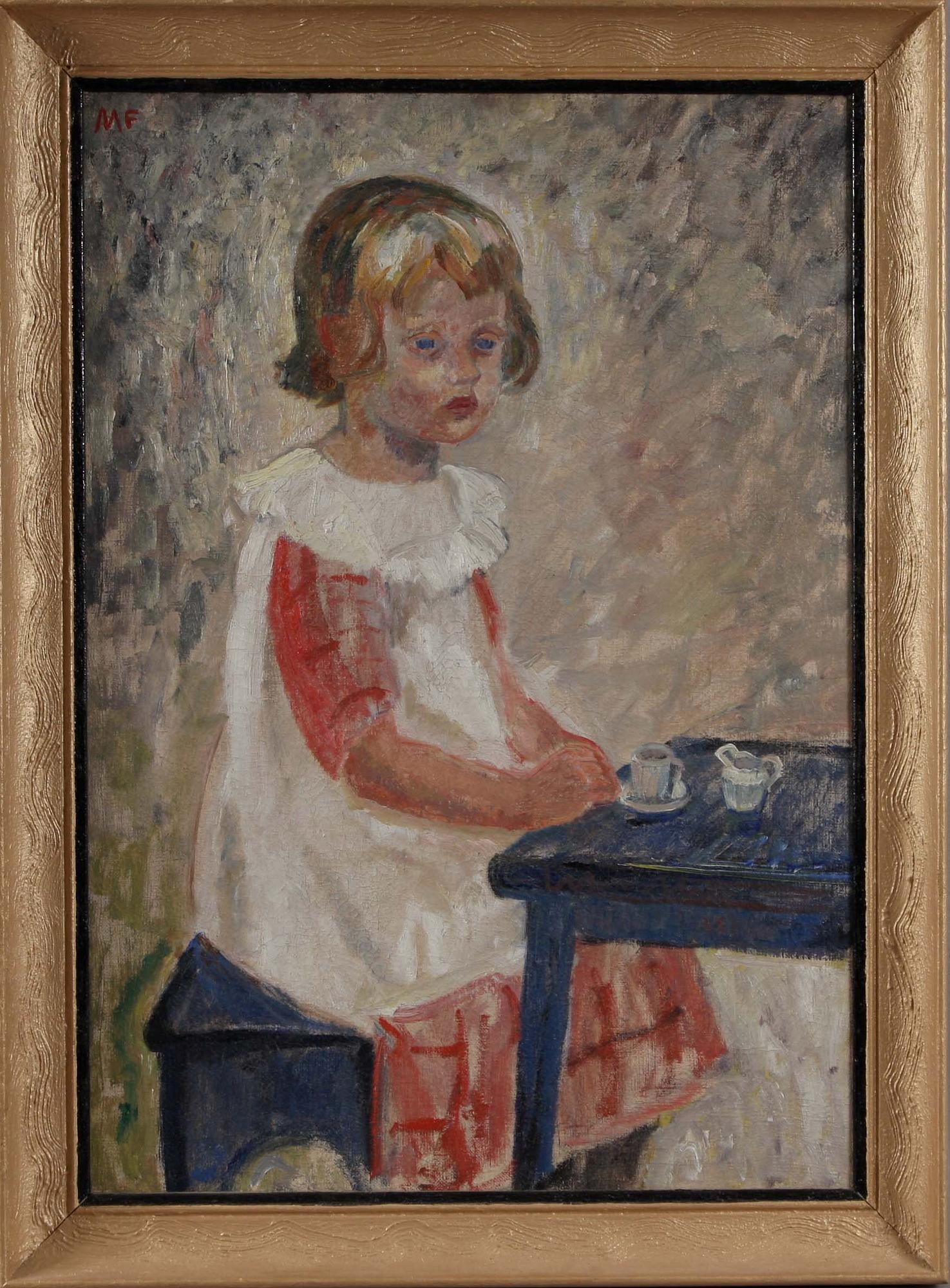 MOLLIE FAUSTMAN, olja på duk, sign M F.