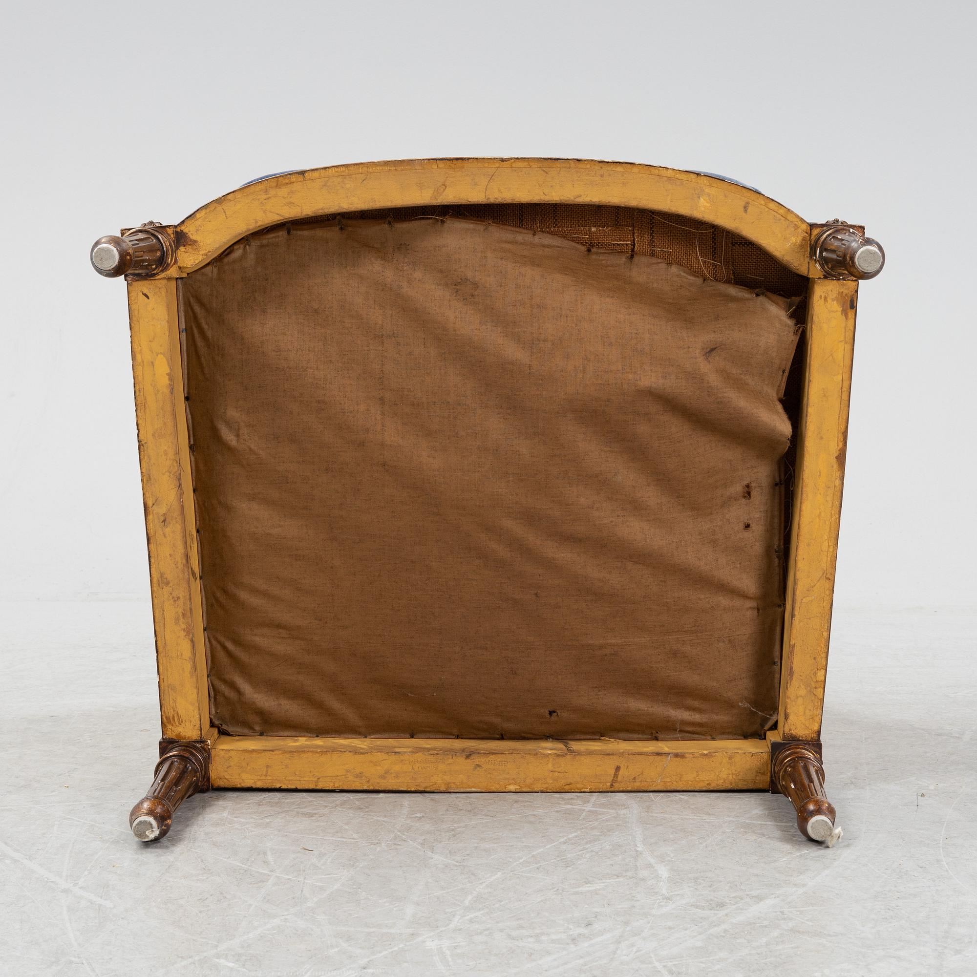 A French easy chair from around the year 1900.
