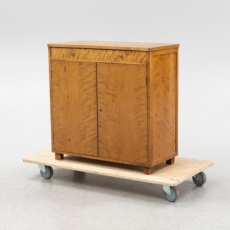 Axel Larsson, attributed, a stained birch cabinet, probably by Svenska Möbelfabrikerna Bodafors, 1930's/40's.