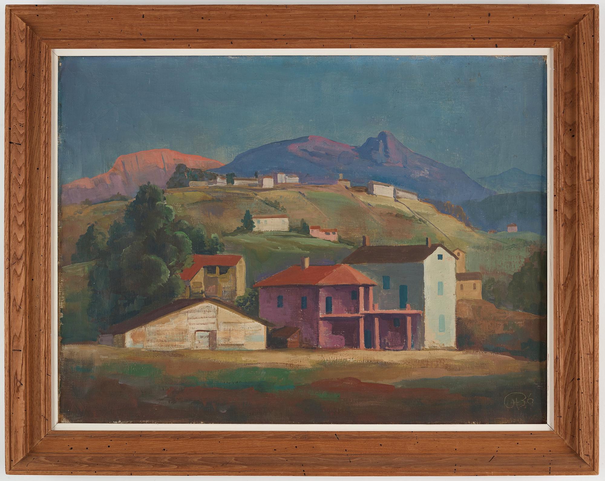 Karl Hofer, "Tessiner Landschaft".