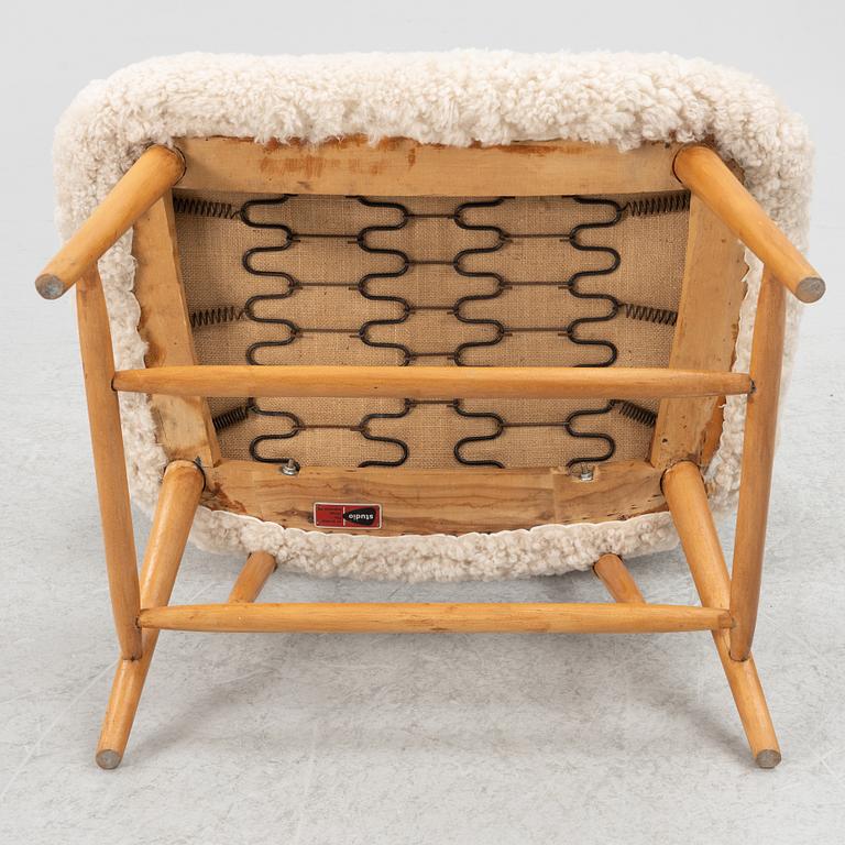 Alf Svensson, fåtöljer, ett par, "TeVe", Bra Bohag, Studio Ljungs Industrier AB, Malmö, 1950-tal.