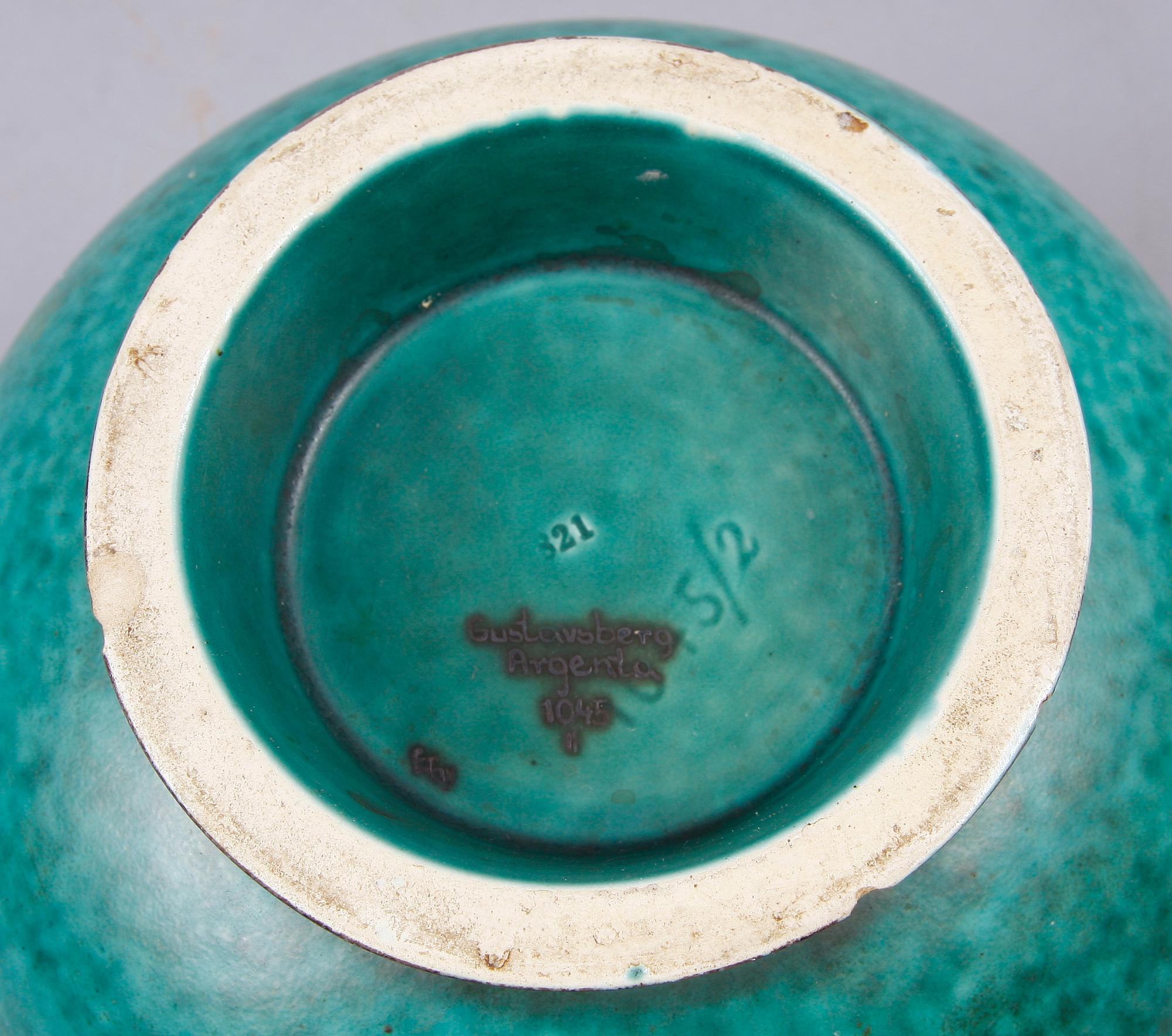 URNA, stengods, "Argenta", Wilhelm Kåge, Gustavsberg.