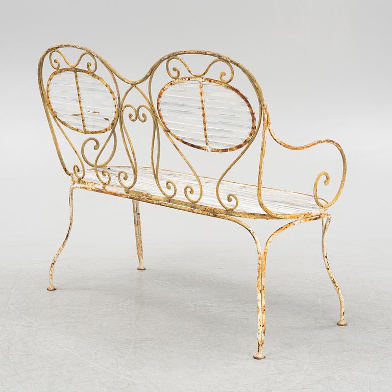 Trädgårdssoffa, två stolar, två karmstolar, Skoglund & Olsson, Gefle, 1900-talets första hälft.