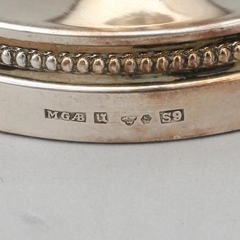 PARTI SILVER, 3 delar, 1800/1900-tal. Total vikt ca 117 gram.