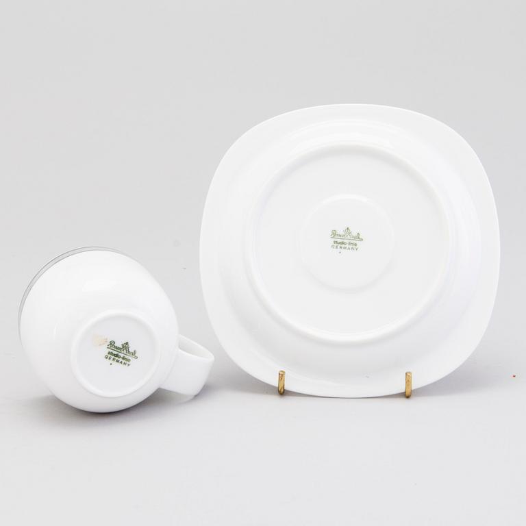 A 52-piece set of "Suomi"  tableware designed by Timo Saarpaneva 1976, for Rosenthal Studio-line.