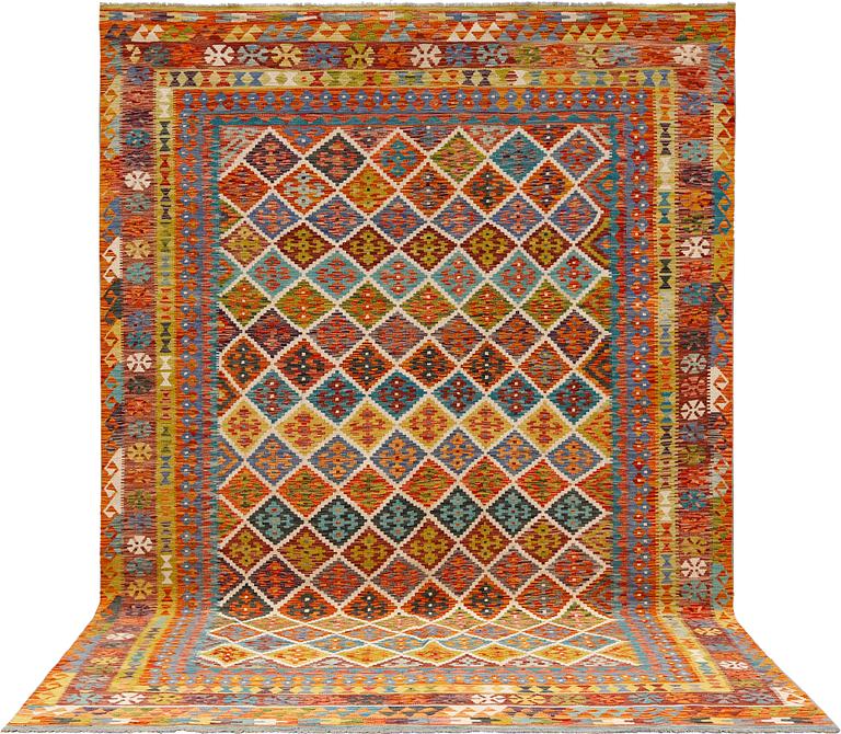 A kilim carpet, approximately 353 x 246 cm.