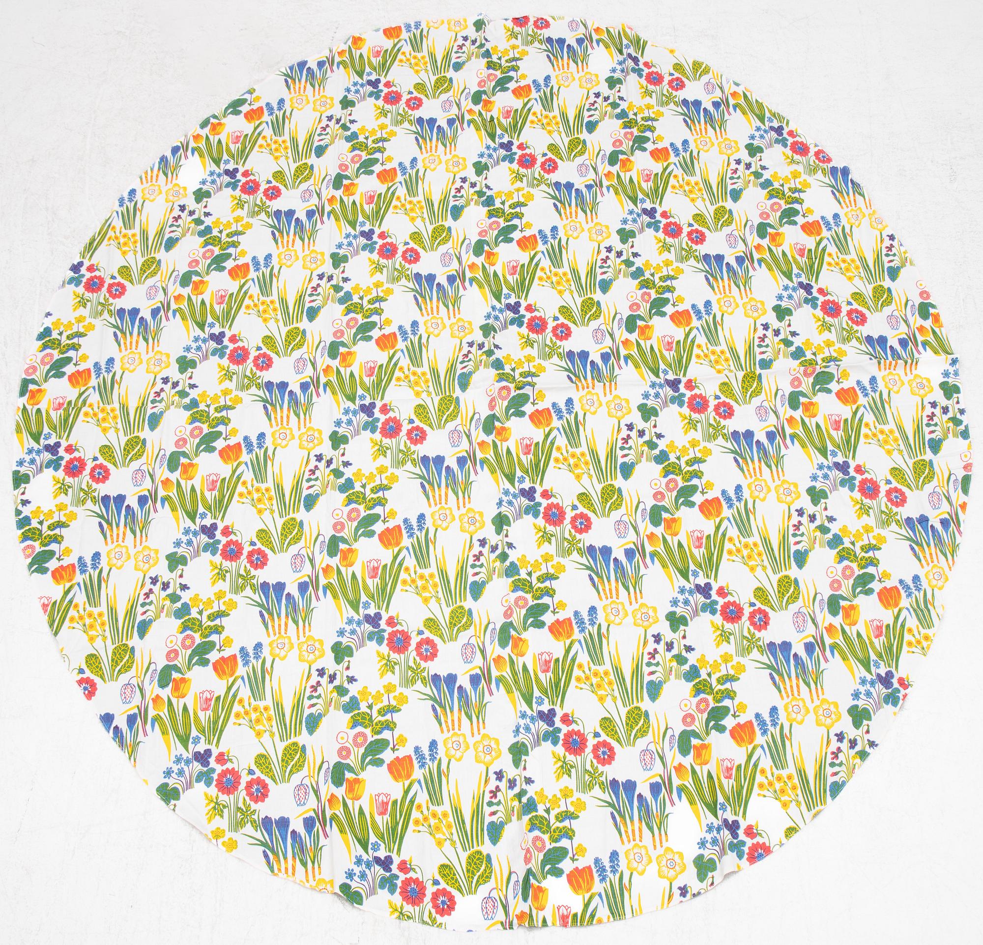 Josef Frank, bordsduk, lin, "Svenska vårblommor", Firma Svenskt Tenn.
