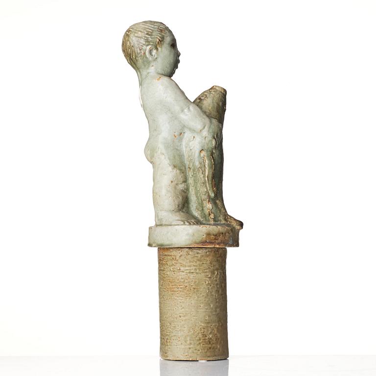 Michael Schilkin, a stoneware sculpture, in two parts, Arabia, Finland, 1940s.