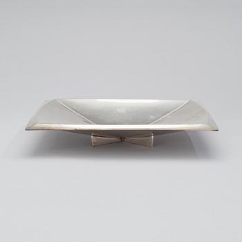 TAPIO WIRKKALA, A DISH. Signed TW. Silver 916. Kultakeskus 1962.