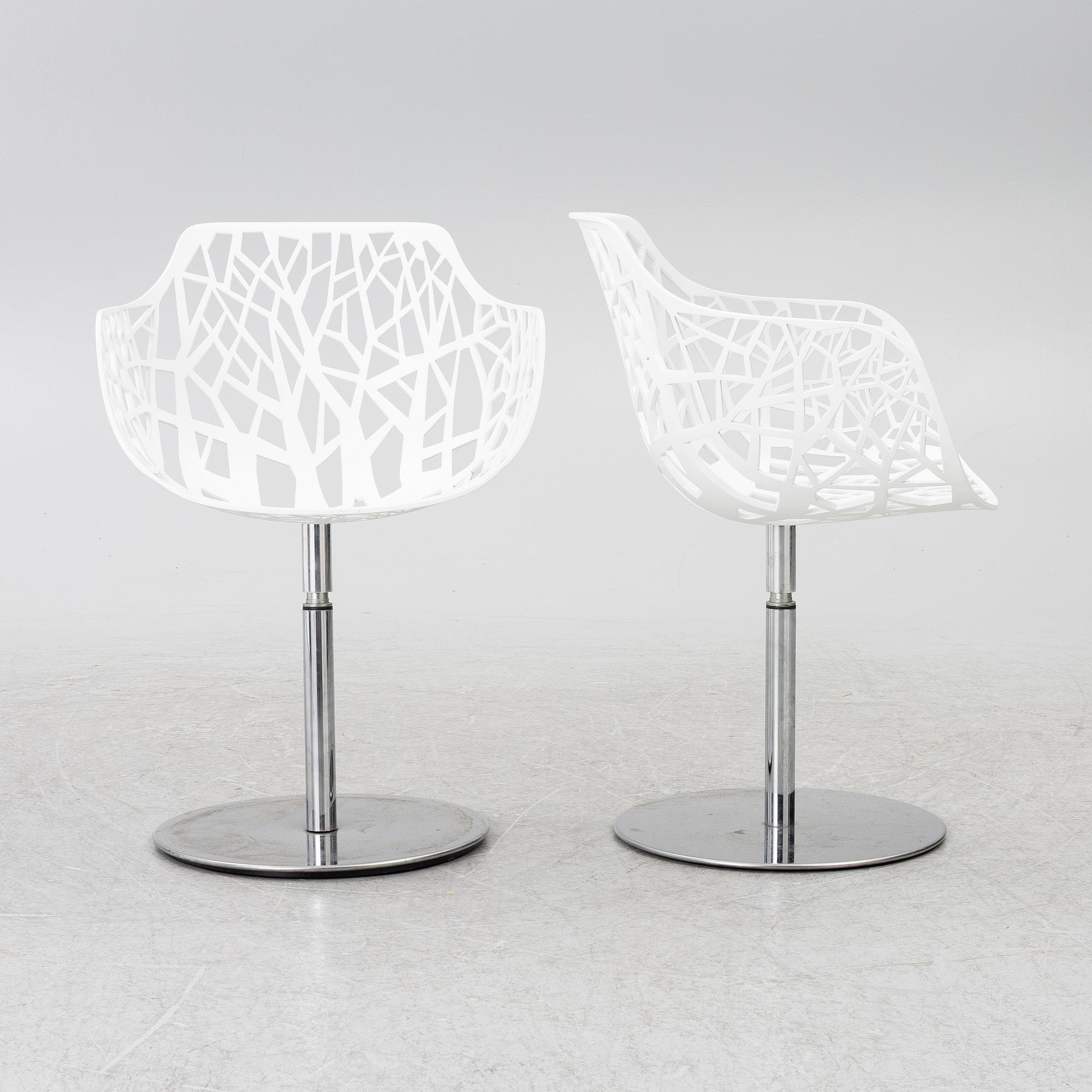 Karmstolar, fyra stycken, "Forest", Fast Design, Italien, 2000-tal.