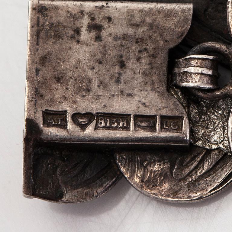 Bracelet, silver, A. Tillander, Helsinki 1940.
