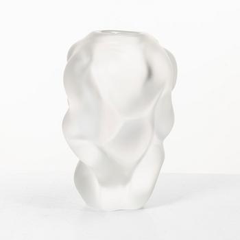 Per B. Sundberg, Vase, glass, Orrefors, signed.