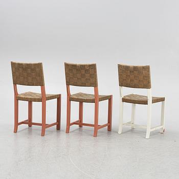 Three chairs, Gemla Fabrikers AB, Diö, 1930's.