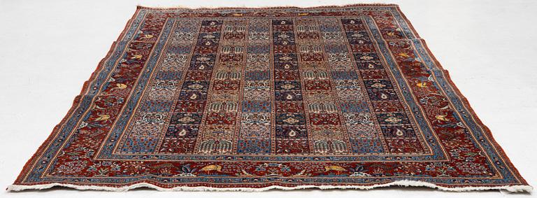 Rug, Moud, part silk, approx. 290 x 195 cm.