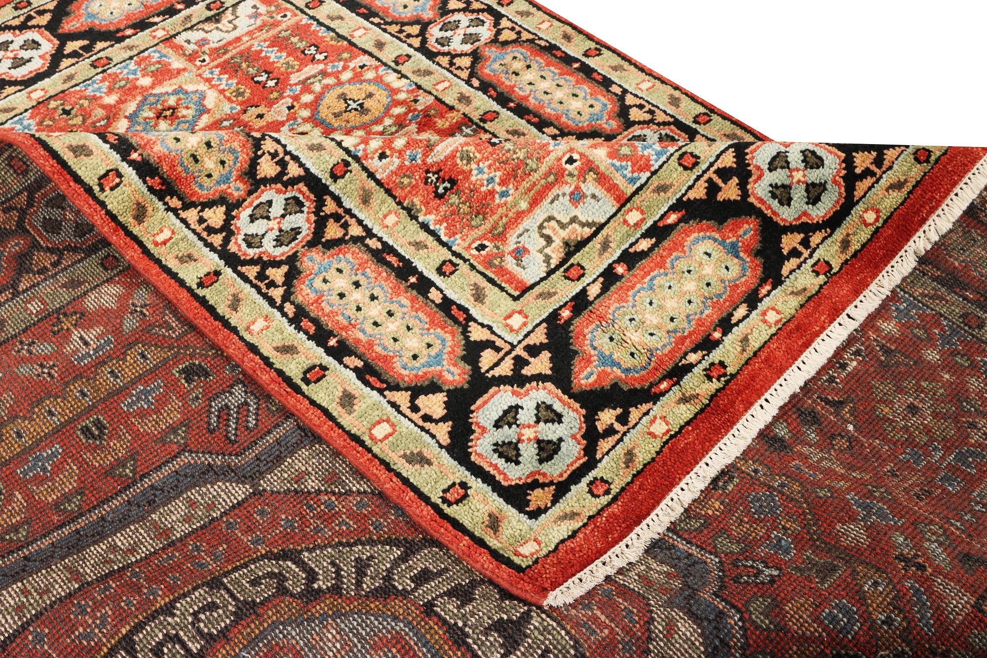 A Mamluk design carpet, c. 304 x 235 cm.
