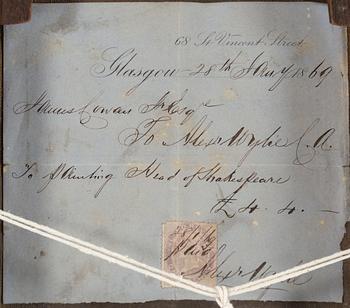 A portrait depicting William Shakespeare. Oil on canvas, 18th/19th century.