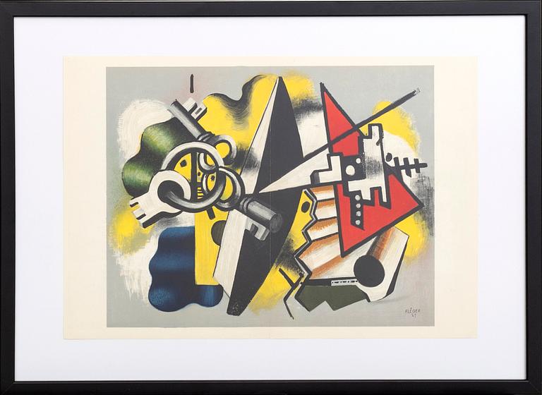 FERNAND LÉGER, lithograph in colours after.