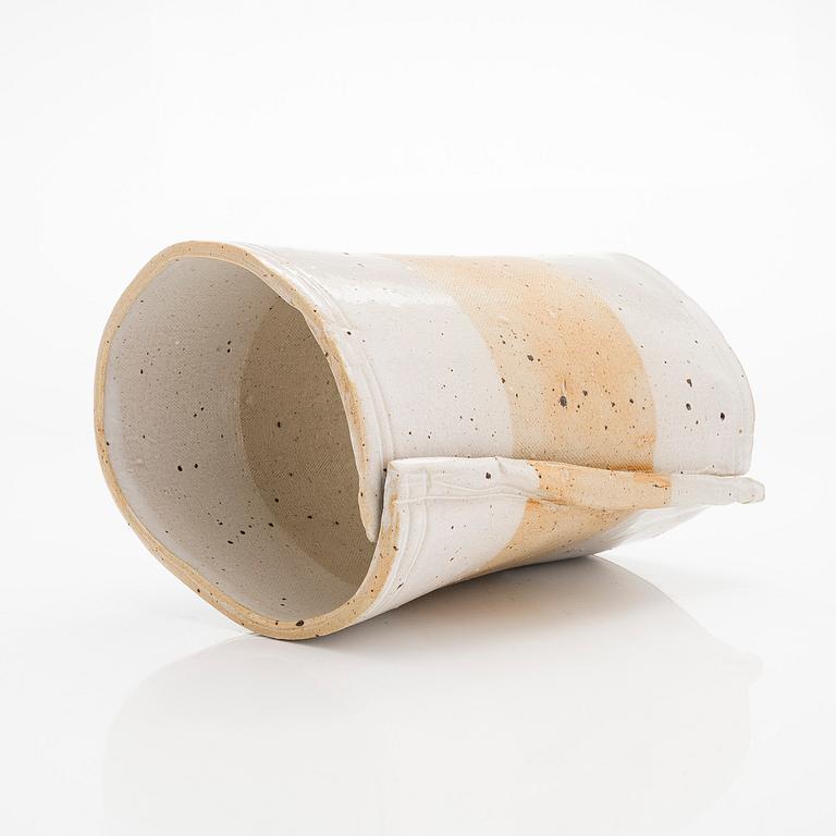 Kyllikki Salmenhaara, A white stoneware ' Winding' sculpture signed KS.