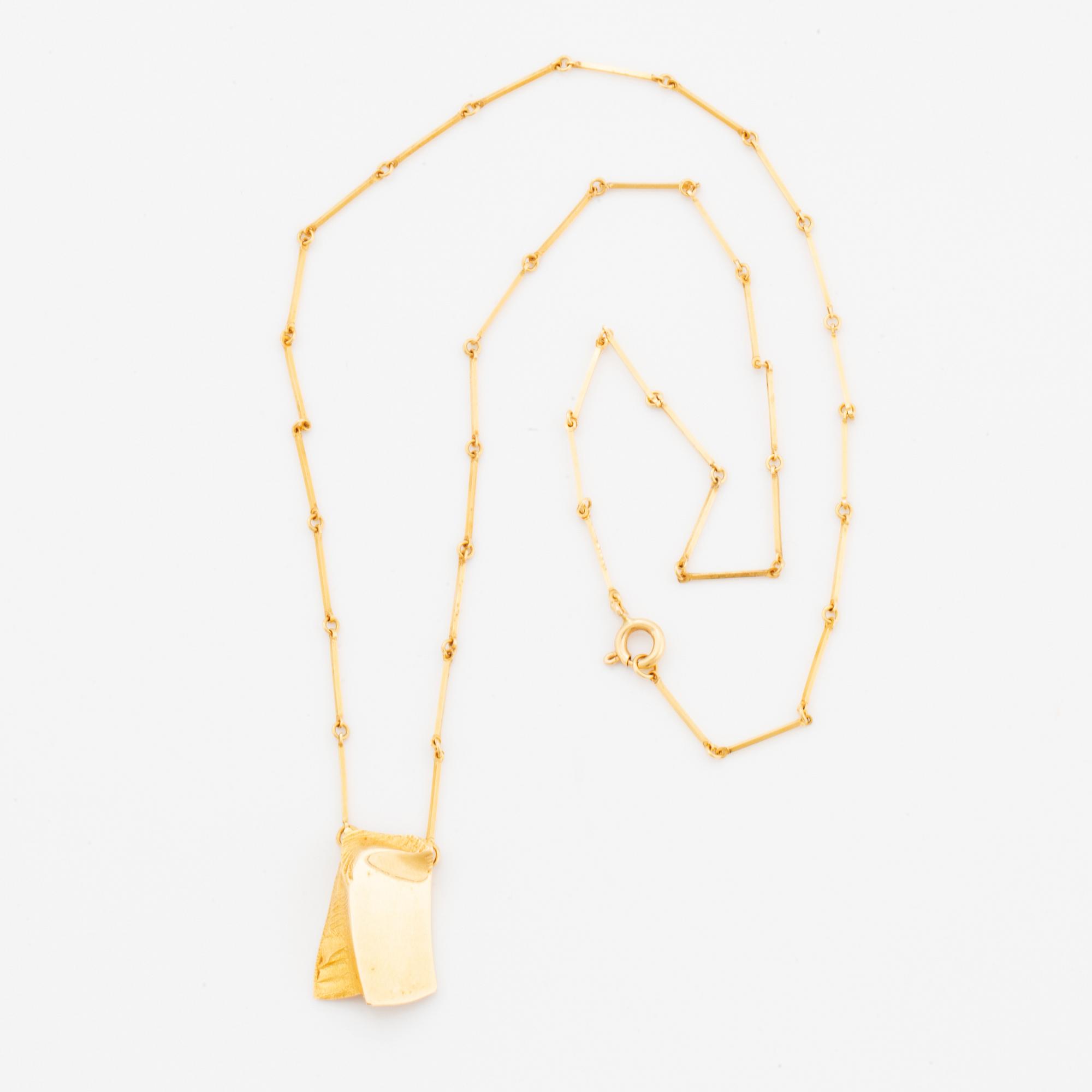 Matti Hyvärinen, collier, 18K guld.