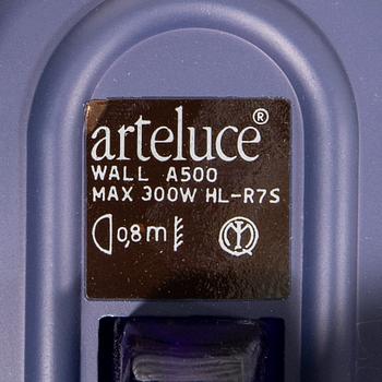 Perry King, Santiago Miranda & Gianluigi Arnald, wall lamps, "Jill", 5 pcs, Arteluce/Flos, Italy.