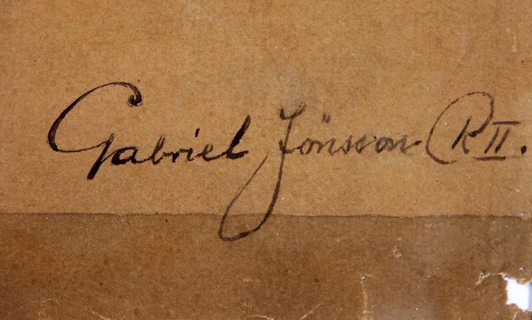 GABRIEL JÖNSSON, akvarell, sign.