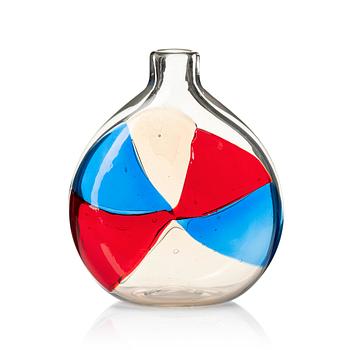 61. Fulvio Bianconi, a glass vase ' a Spicchi', model 4316, Venini Murano Italy, 1950s.