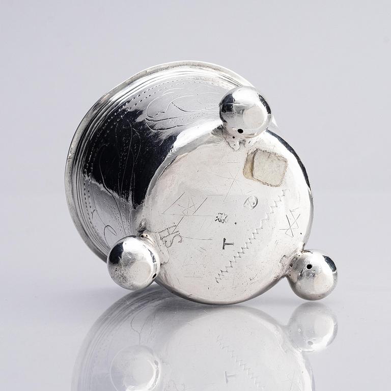 A Swedish early 18th century silver beaker, mark of Ferdinand Sehl d.ä., Stockholm 1707.