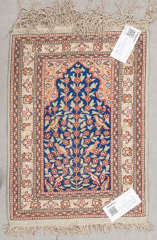 MATTA, Turkiet, silke, figural, 1900-talets slut, ca 54 x 40 cm.