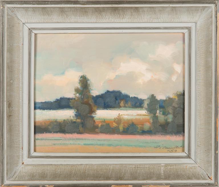 Ilmari Huitti, oil on board, signed and dated.