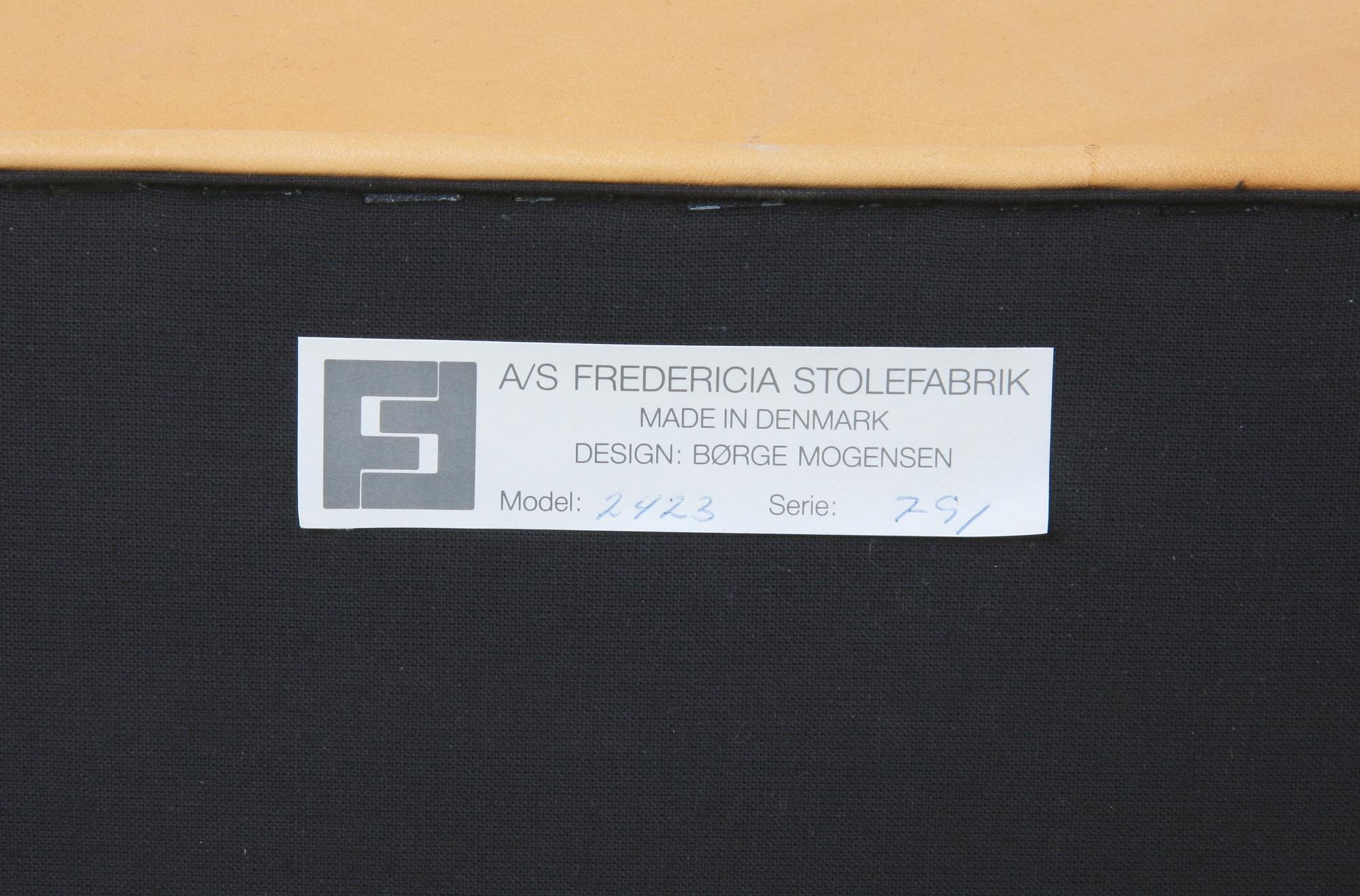 SOFFA, design Börge Mogensen, nr 2423. Fredericia Stolefabrik.