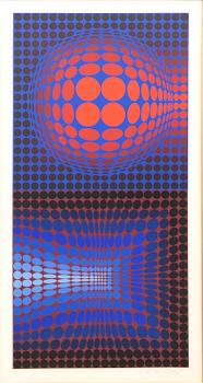 Victor Vasarely, serigraph signed and numbered 109/250.