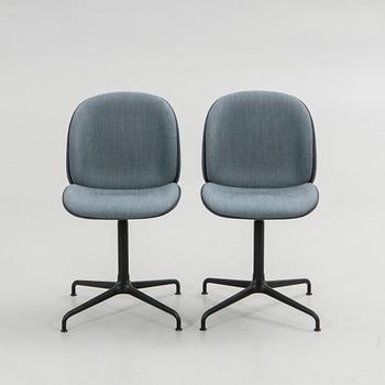 GamFratesi, chairs, a pair, "Beetle Meeting Chair", Gubi, Denmark.